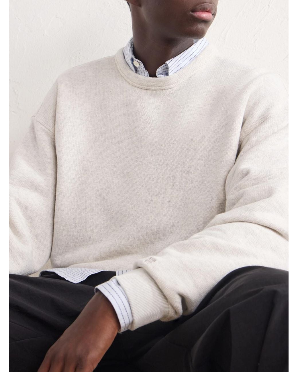 Aimé Leon Dore White Marina Cotton-Jersey Sweatshirt for men