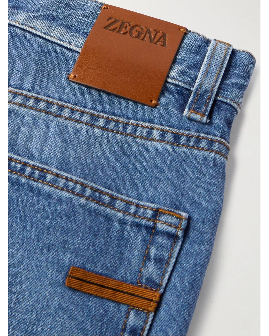 Zegna Blue Slim-Fit Jeans for men