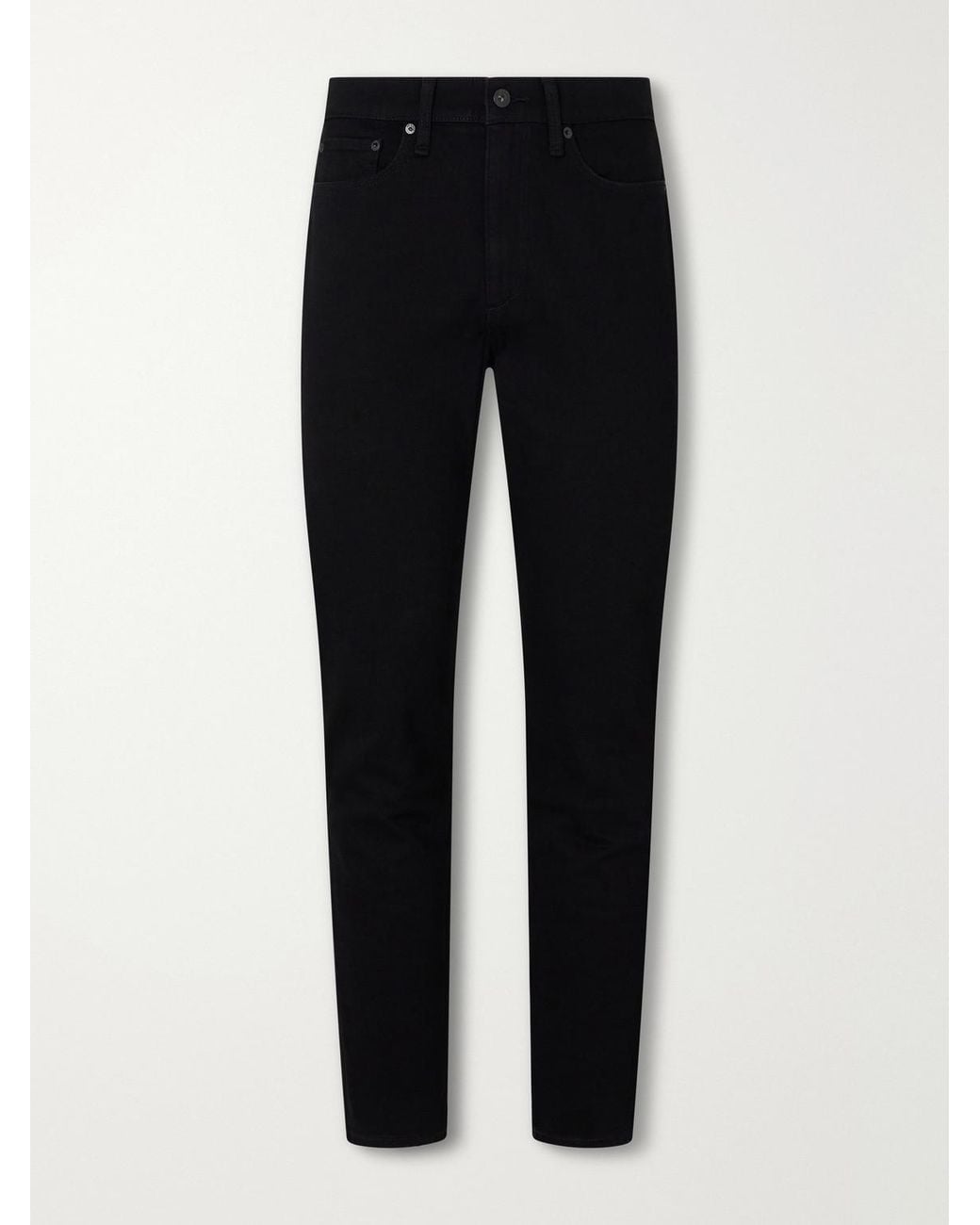 Rag & Bone Black Fit 2 Authentic Stretch Straight-Leg Jeans for men
