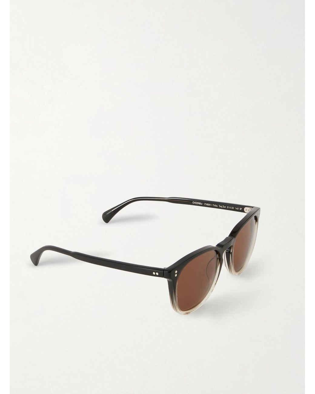 Oliver Peoples Brown Finley Esq. Round-frame Acetate Sunglasses for men