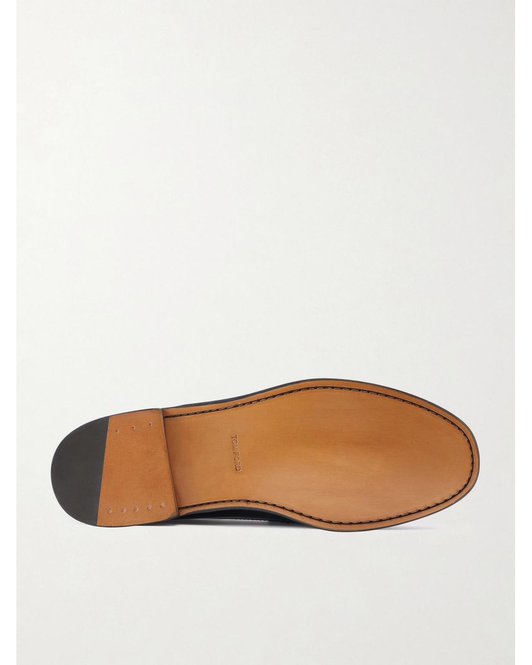 Tom Ford Black Polished-Leather Loafers for men