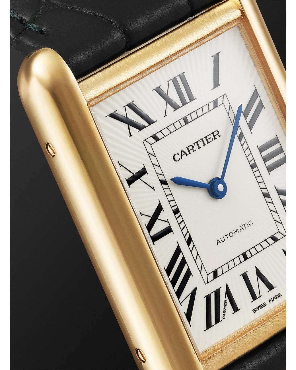 Cartier Black Tank Louis Automatic Large 18-Karat Watch, Ref. Wgta0357 for men