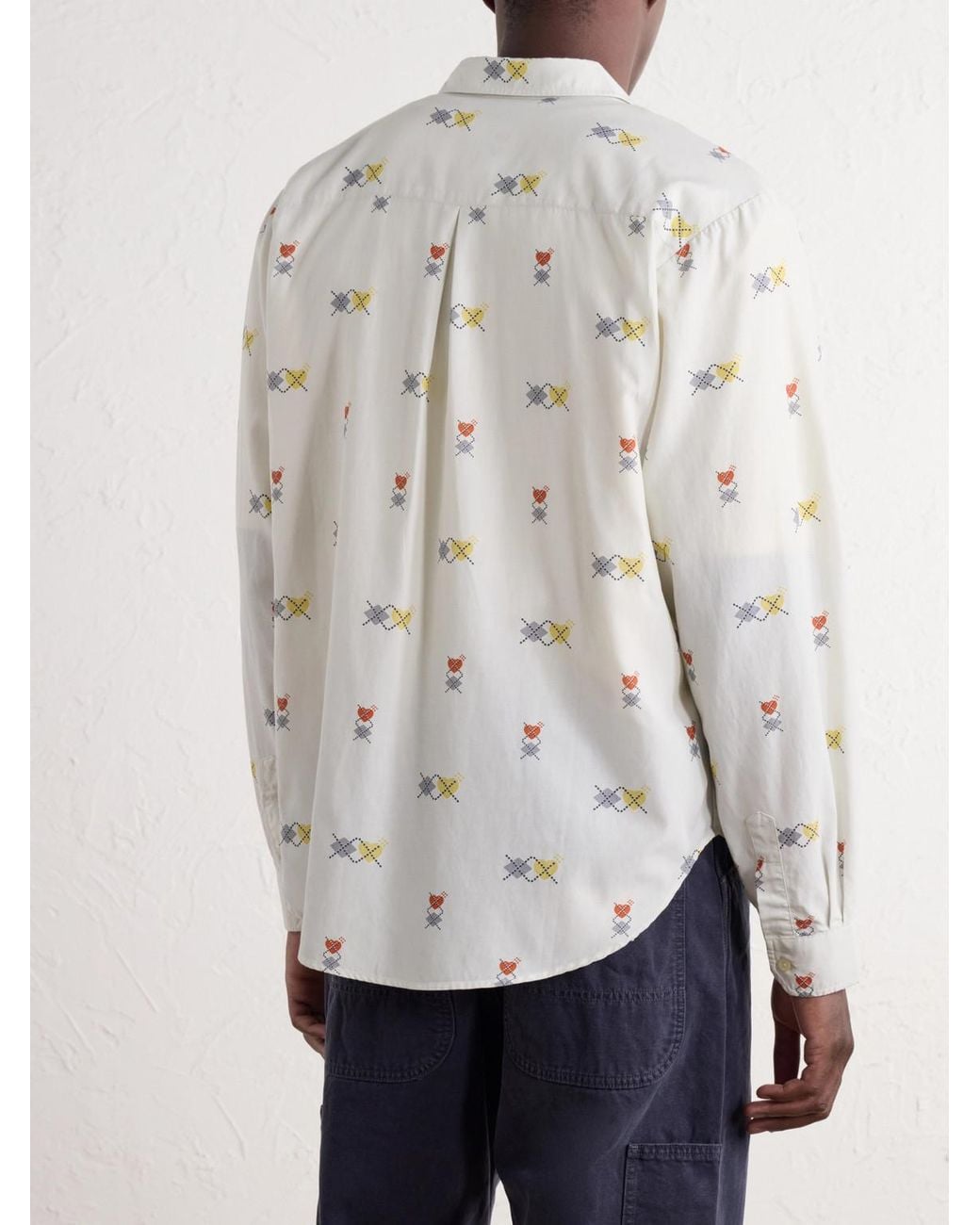 Human Made Natural Printed Poplin Shirt for men