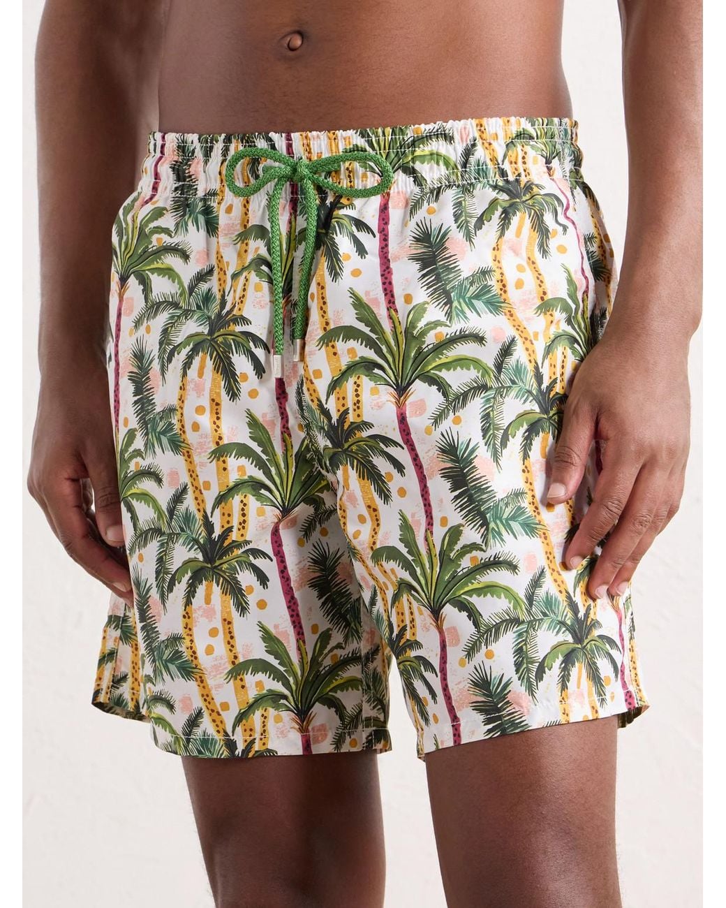 Vilebrequin White Moorea Straight-Leg Mid-Length Printed Econyl Shorts for men