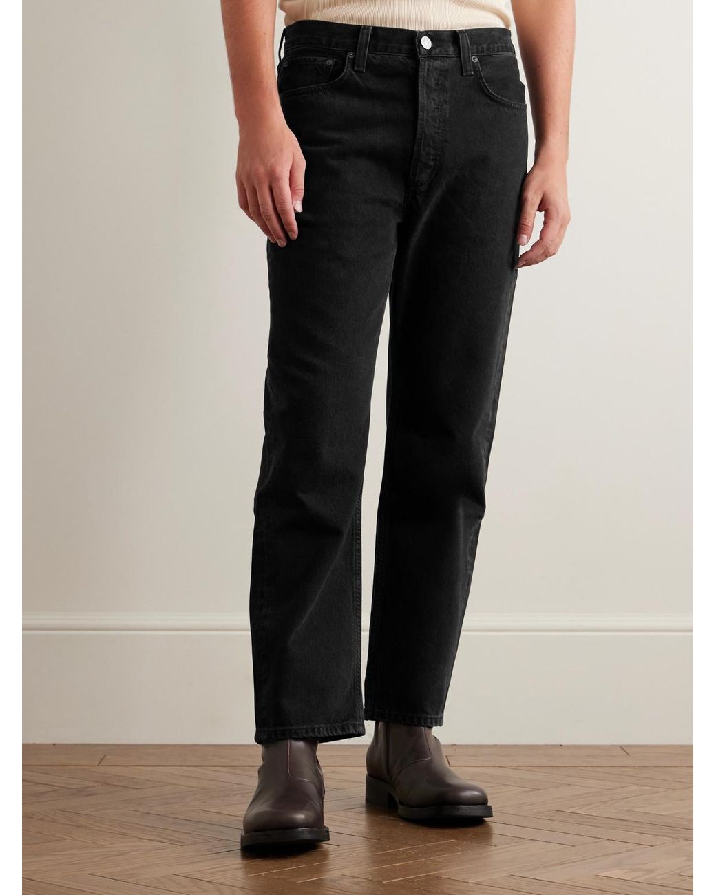 Agolde Black 90's Straight-Leg Jeans for men
