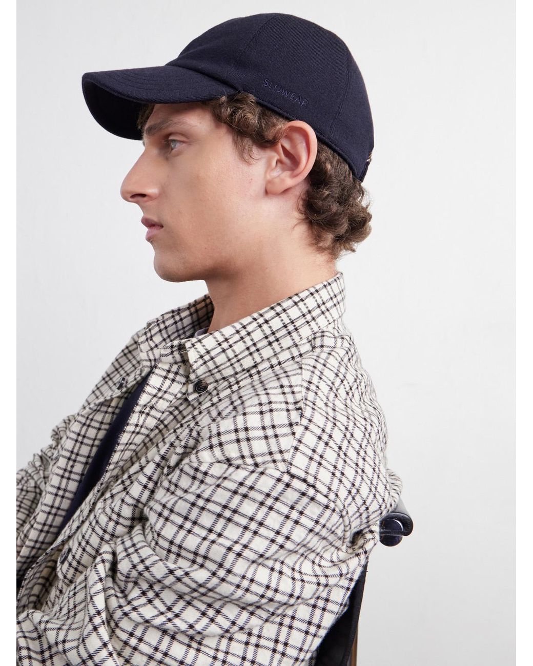 Slowear Blue Zanone Flexwool Wool-Blend Cap for men