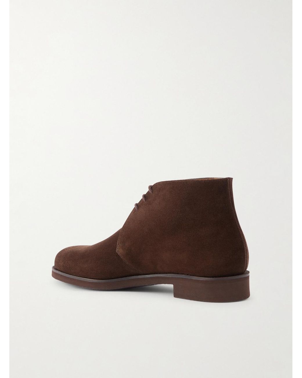 George Cleverley Brown Nathan Suede Chukka Boots for men