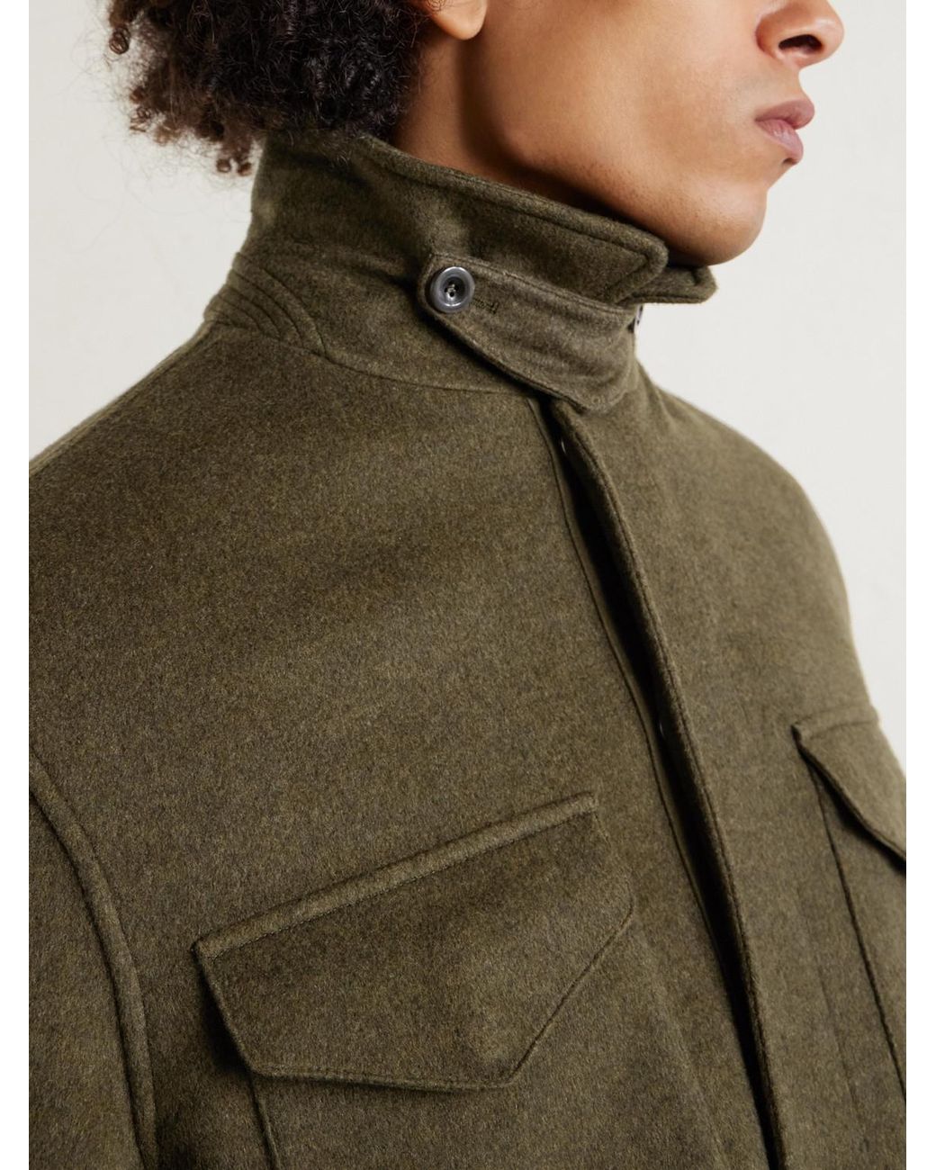 Ralph Lauren Green Ripley Wool And Cashmere-Blend Jacket for men