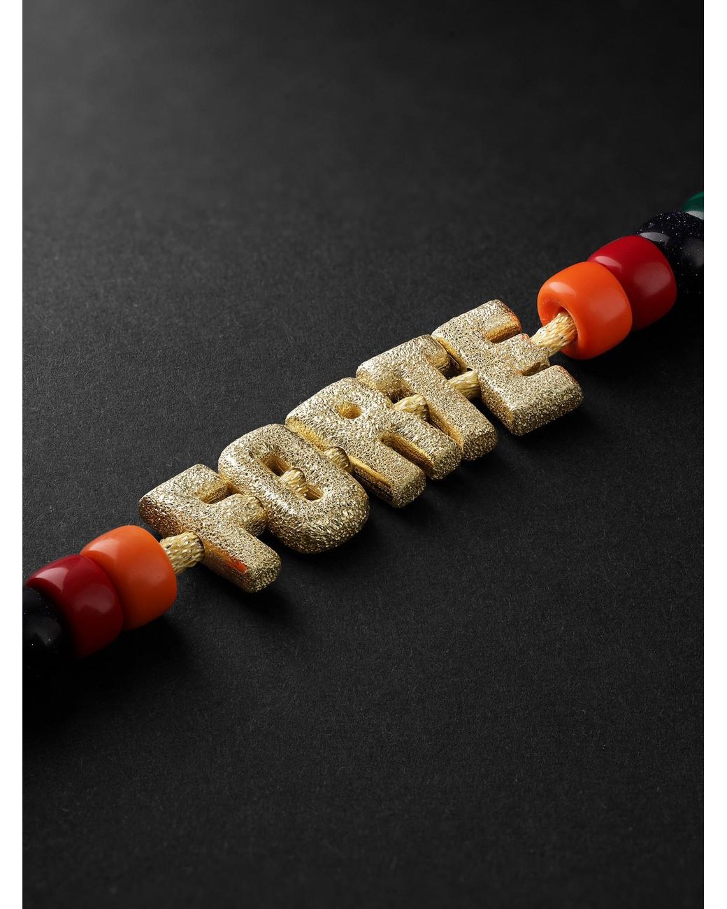 Carolina Bucci Black Formentera Forte Beads Multi-Stone Bracelet for men