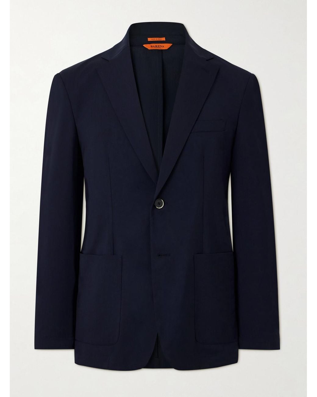 Barena Virgin Wool Suit Jacket in Blue für Herren