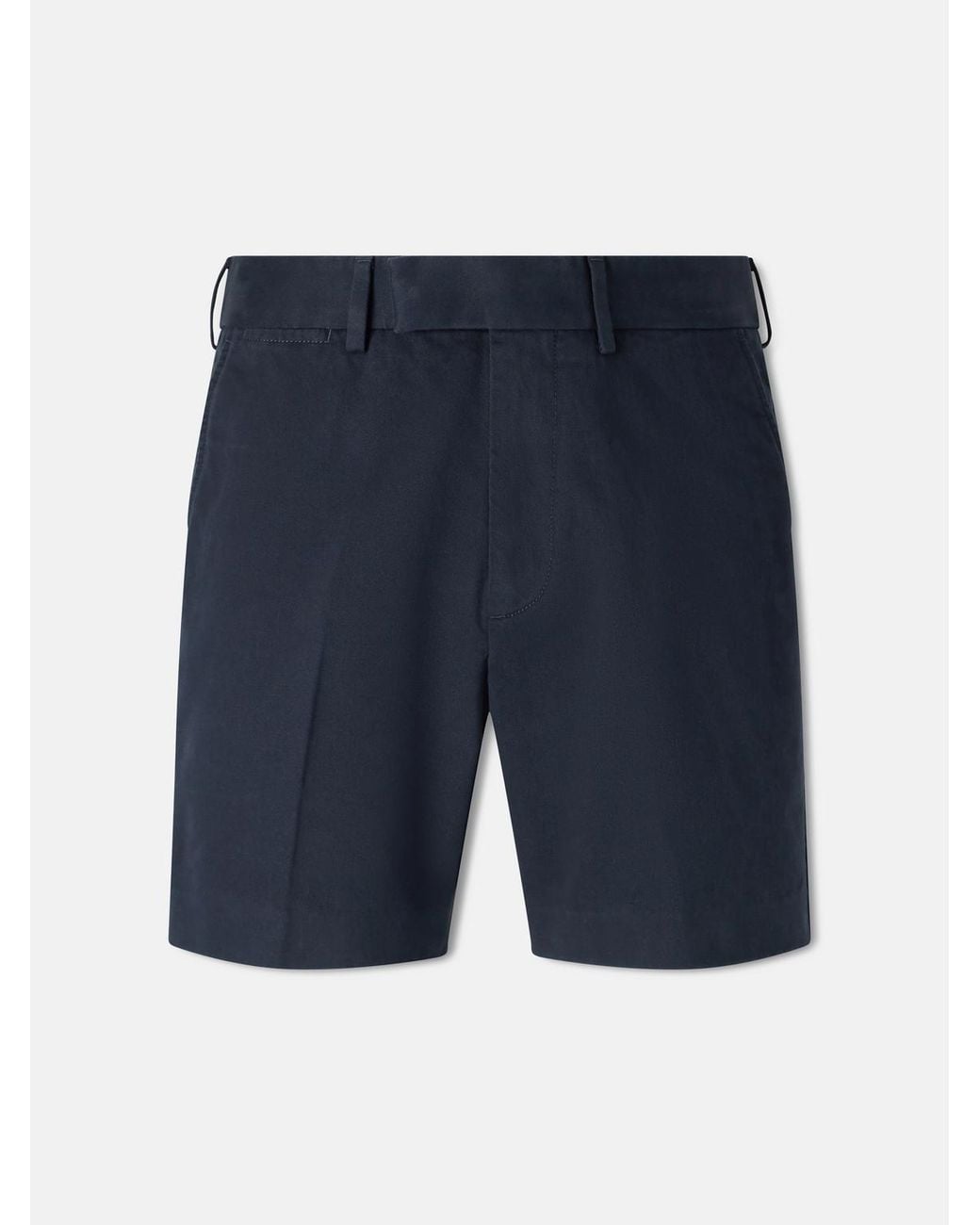 Tom Ford Blue Straight-leg Brushed Cotton-drill Shorts for men