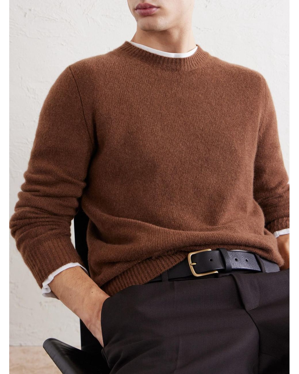Barena Brown Cashmere Sweater for men