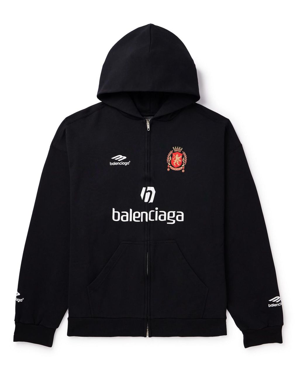 Balenciaga 2024 Soccer Oversized Logo-detailed Cotton-jersey Balenciaga 2024 Soccer Oversized Logo-detailed Cotton-jersey