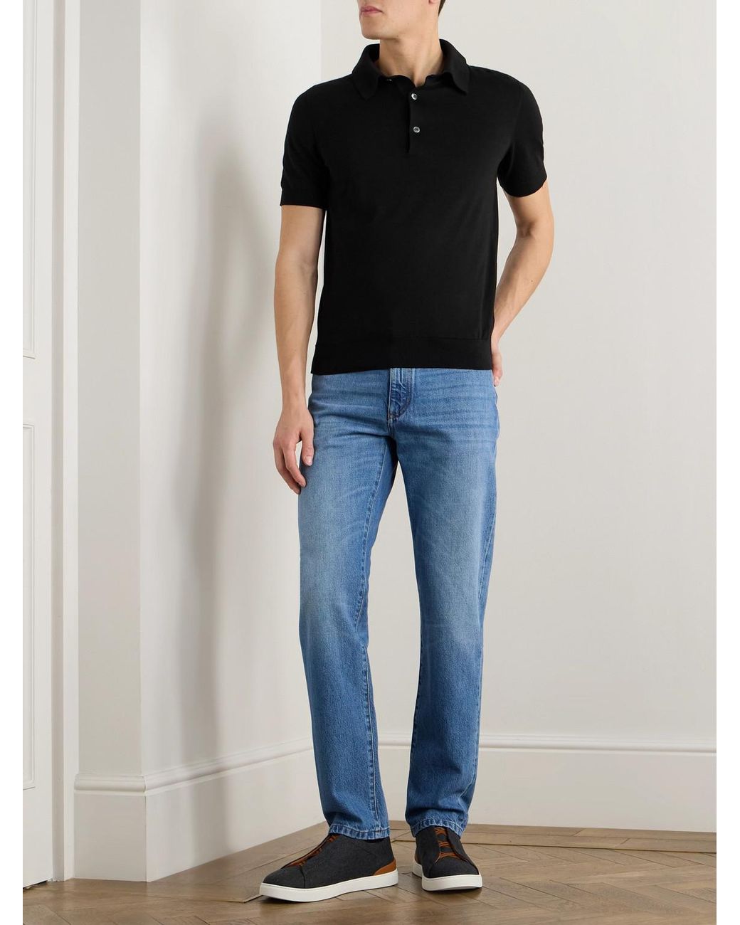 Zegna Blue Slim-Fit Jeans for men