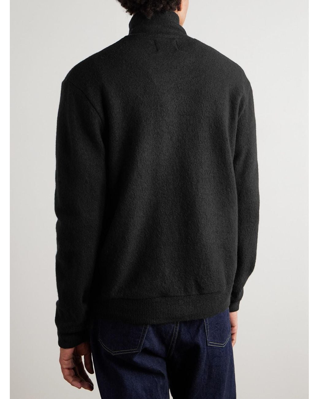 NN07 Black 6398 Merino Wool-felt Jacket for men