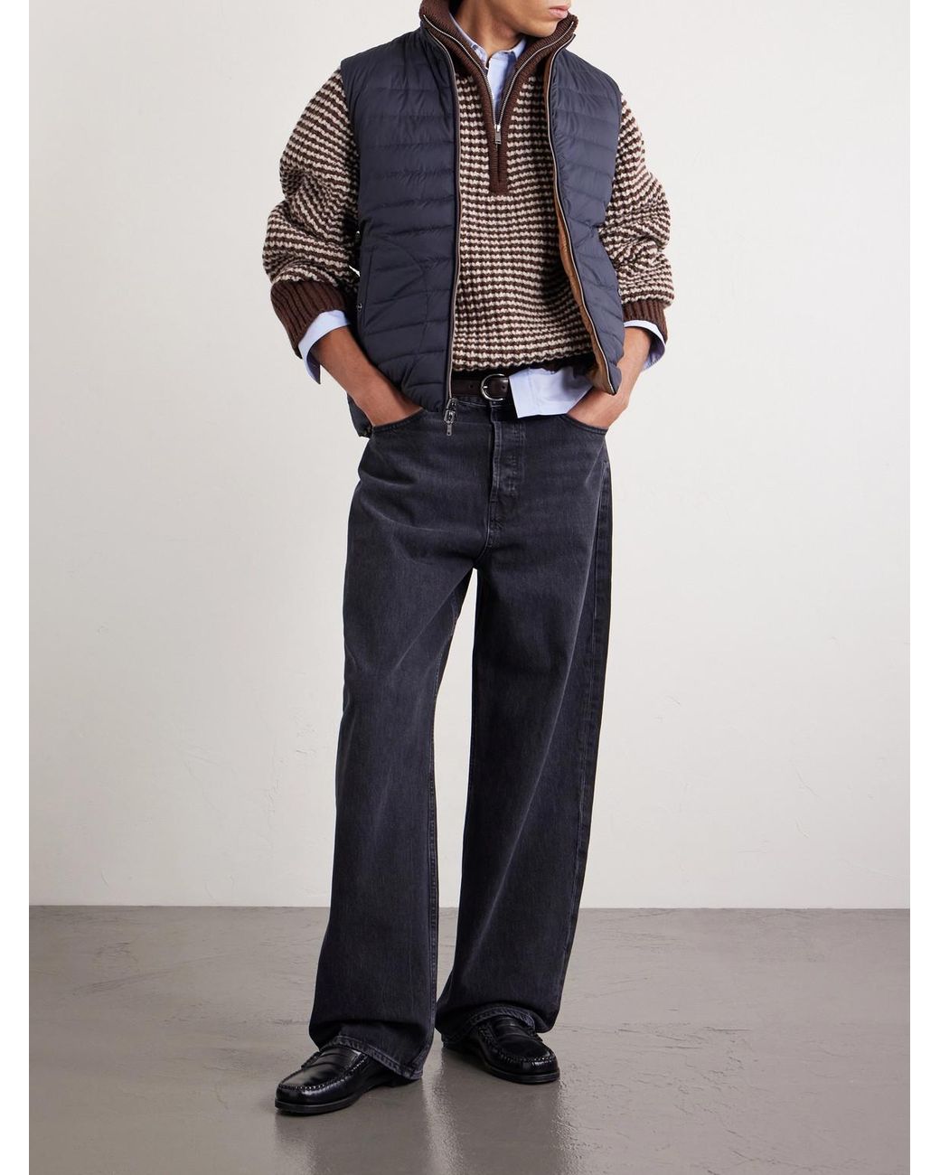 Herno Reversible Quilted Down Gilet in Blue für Herren
