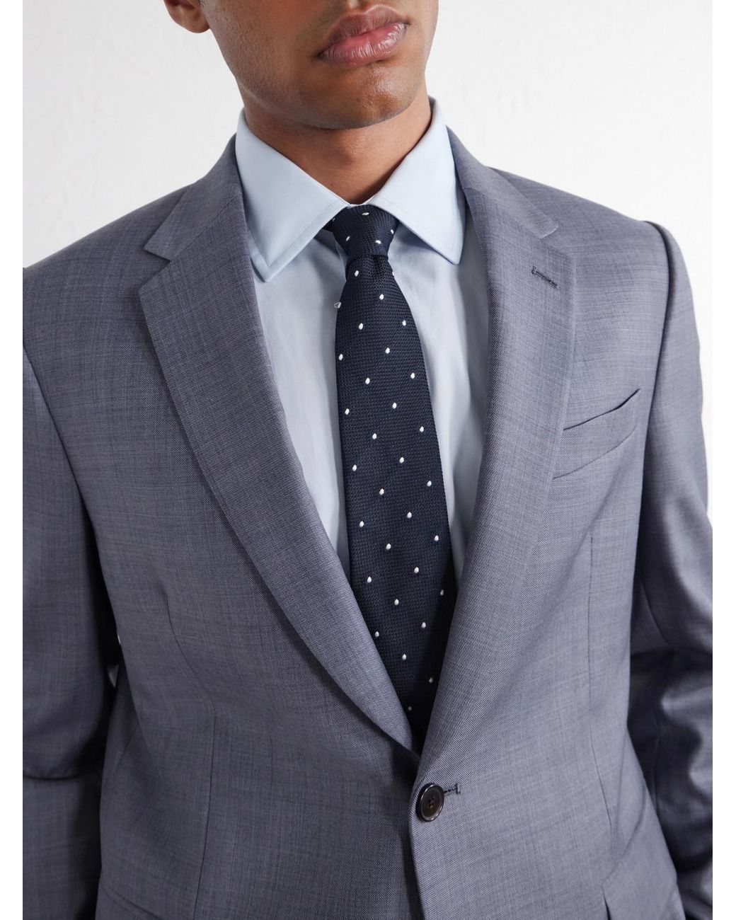 Paul Smith Blue Wool-Twill Suit Jacket for men