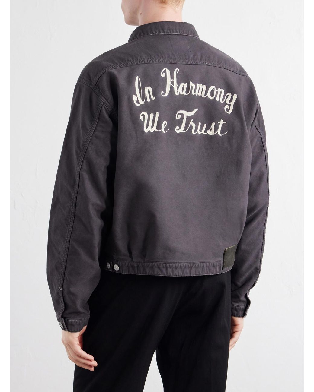 Visvim Blue 101Xx Embroidered Garment-Dyed Corduroy Jacket for men