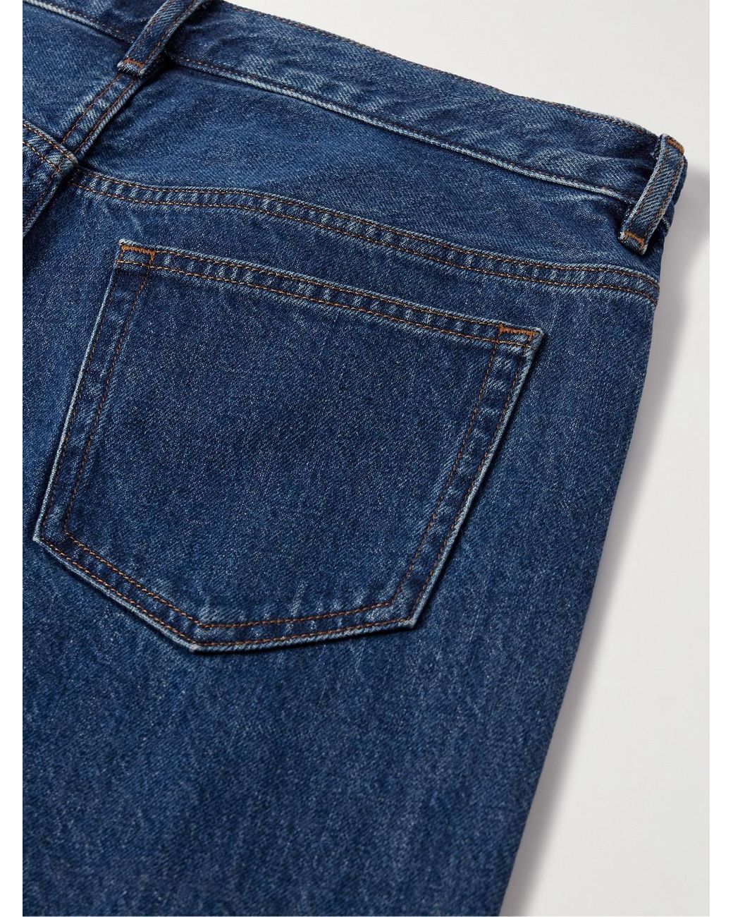 A.P.C. Blue New Standard Straight-Leg Organic Jeans for men