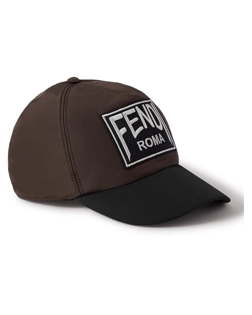 Fendi Logo-print Canvas Baseball Cap in Brown for Men | Lyst