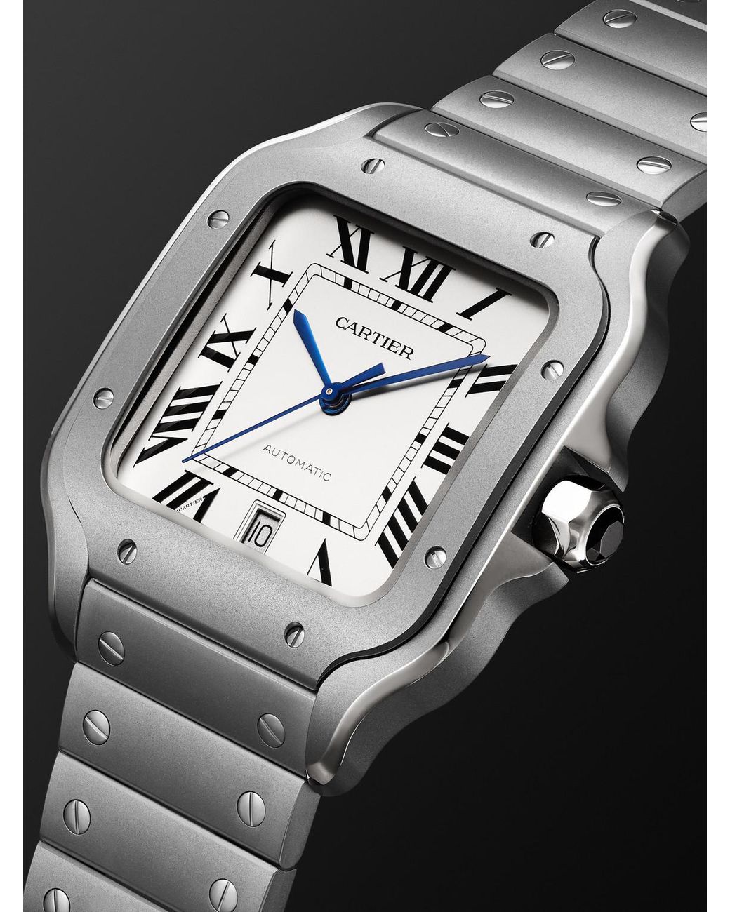Cartier Black Santos De Large Automatic Titanium Watch, Ref. Wssa0089 for men