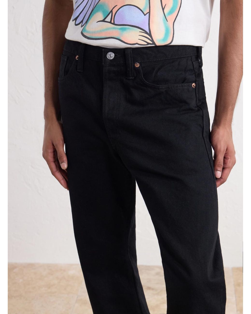 SAINT Mxxxxxx Blue Straight-Leg Jeans for men