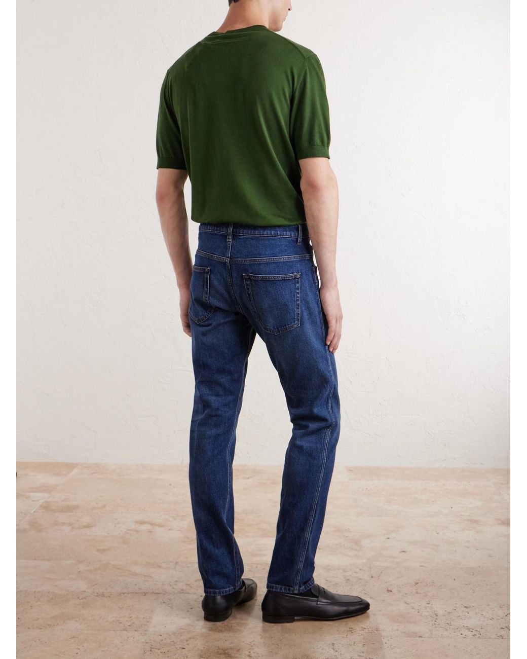 Lardini Blue Straight-Leg Jeans for men