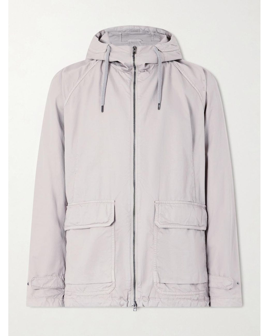 Herno Natural Cotton-shell Hooded Jacket for men