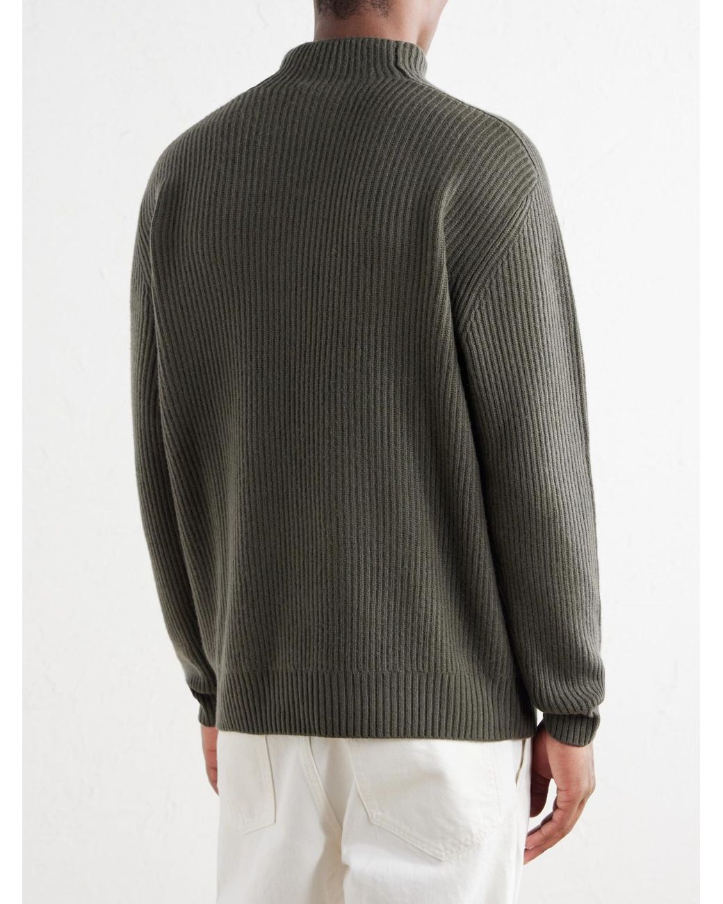 Mr P. Gray Cashmere Rollneck Sweater for men