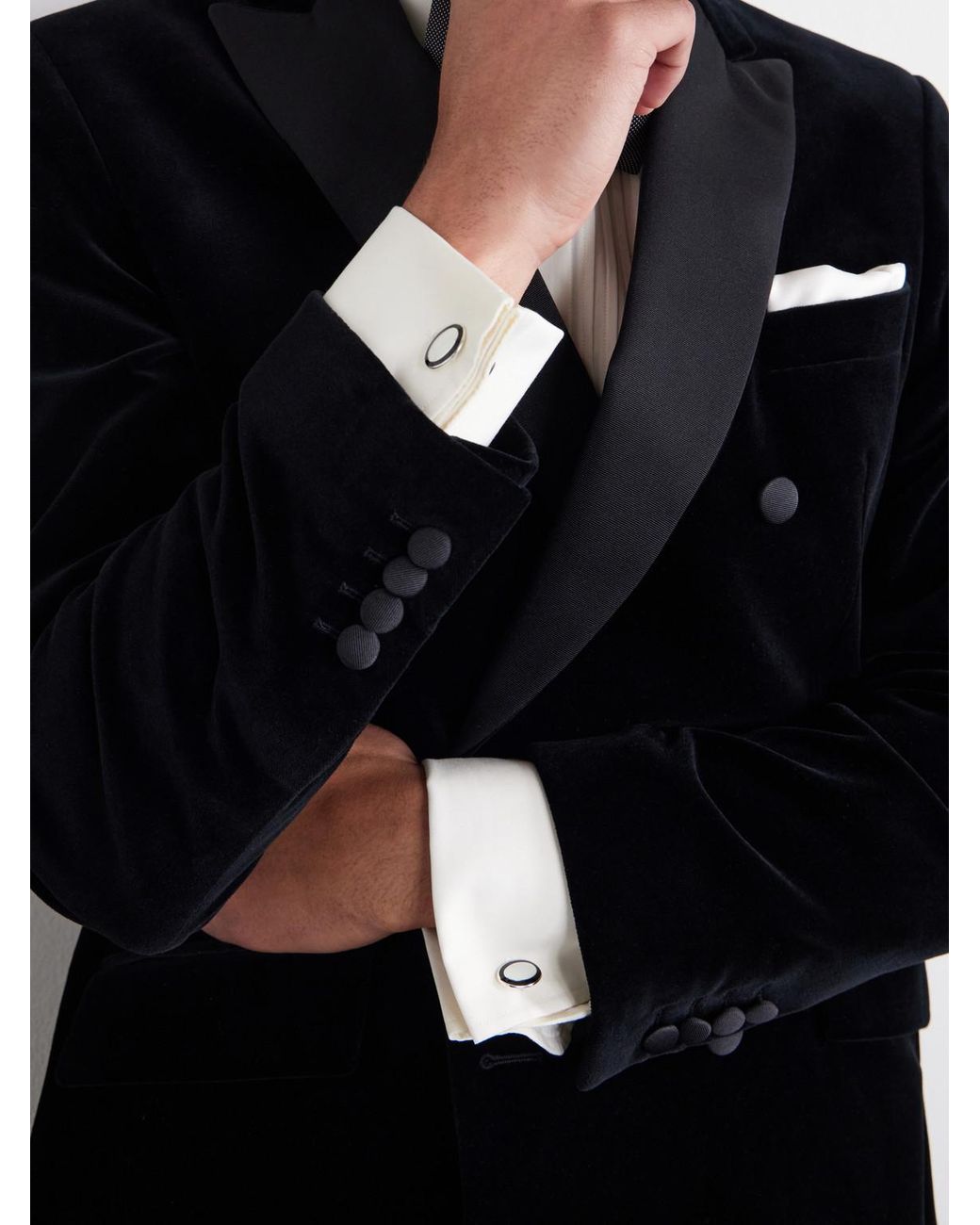 Deakin & Francis Natural Enamel Sterling Cufflinks for men