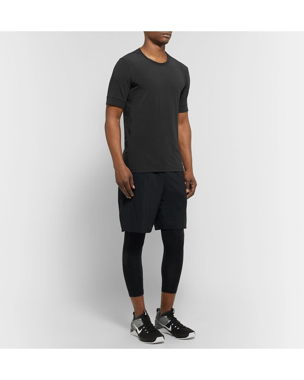 Nike Transcend Slim fit Dri fit Yoga T shirt in Black for Men Lyst UK