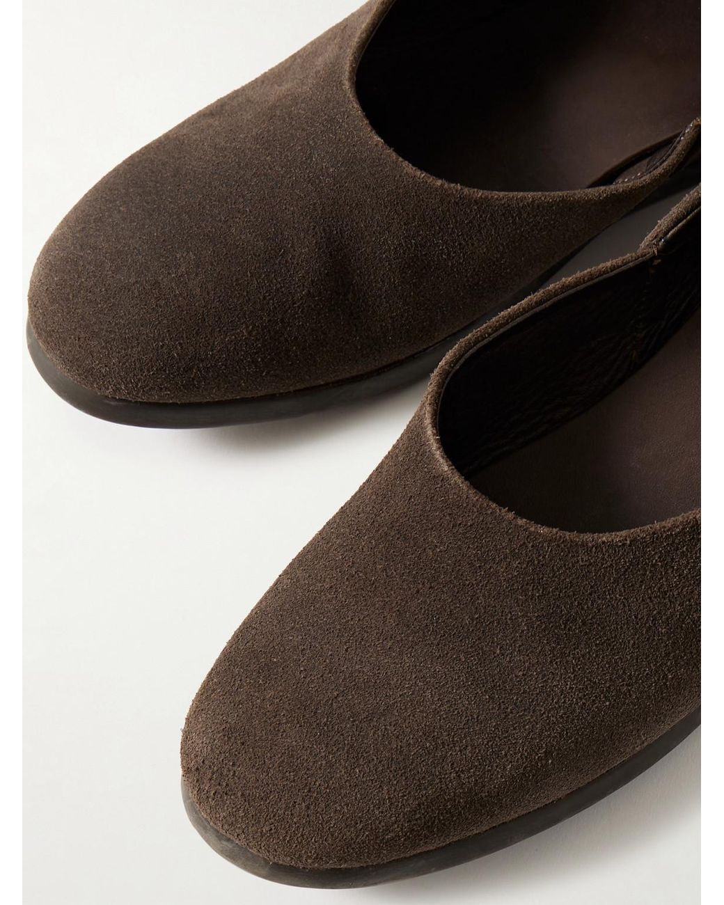 STÒFFA Brown Suede Slippers for men