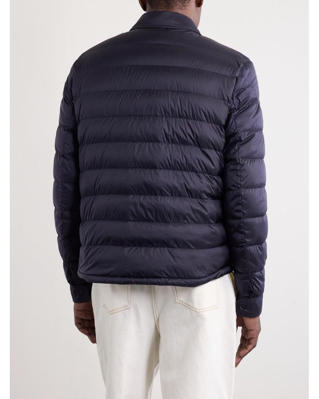 Moncler Blue Vydori Quilted Shell Down Jacket for men