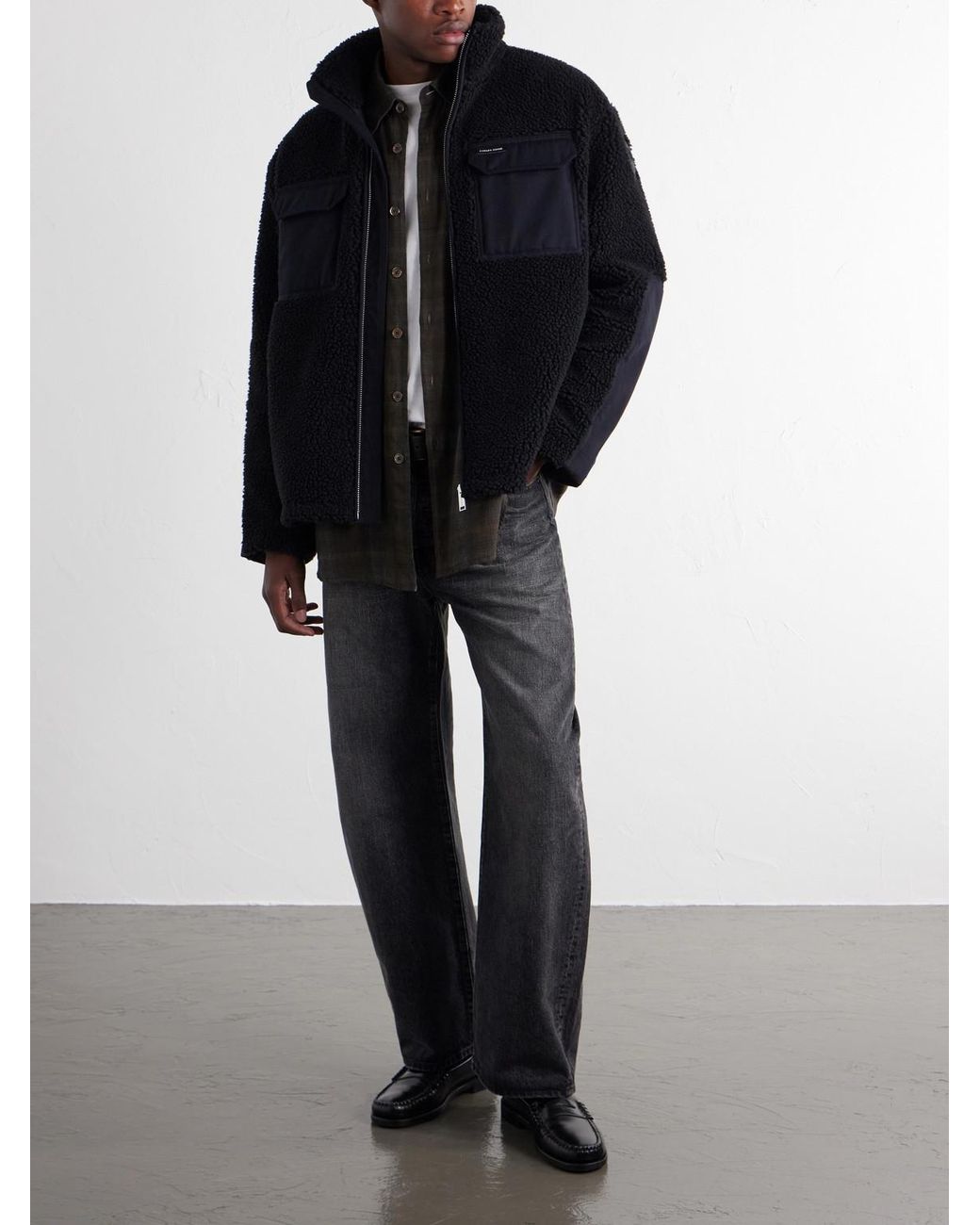 Canada Goose Black Harrier Fleece Jacket for men