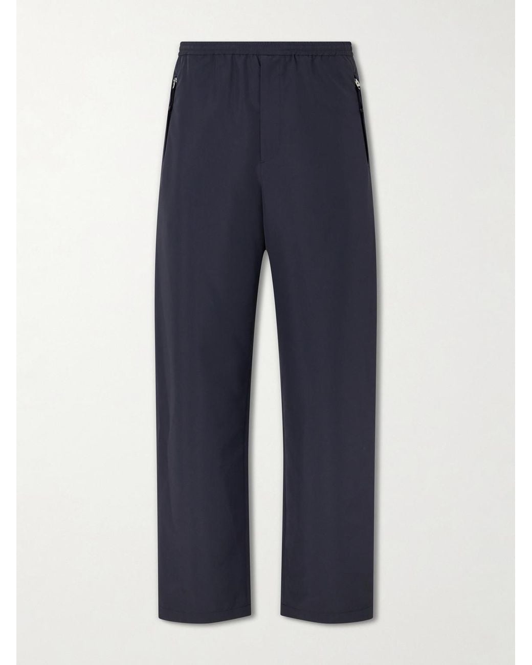Jil Sander Blue Straight-Leg Shell Trousers for men