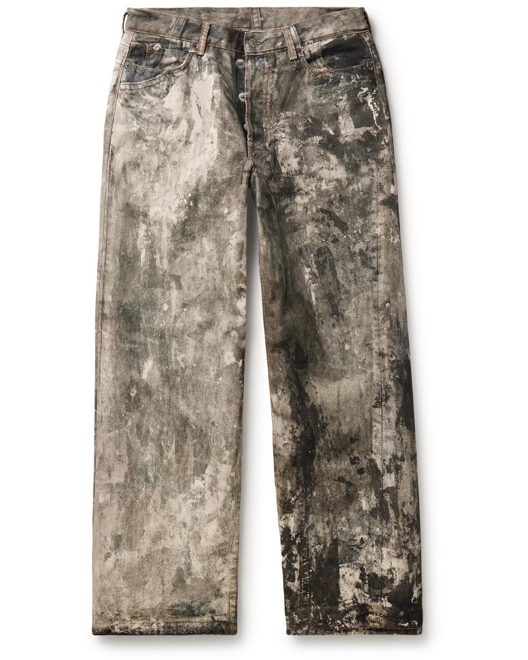 Acne Studios 1981 Straight-leg Printed Jeans in Gray for Men Acne Studios 1981 Straight-leg Printed Jeans in Gray for Men