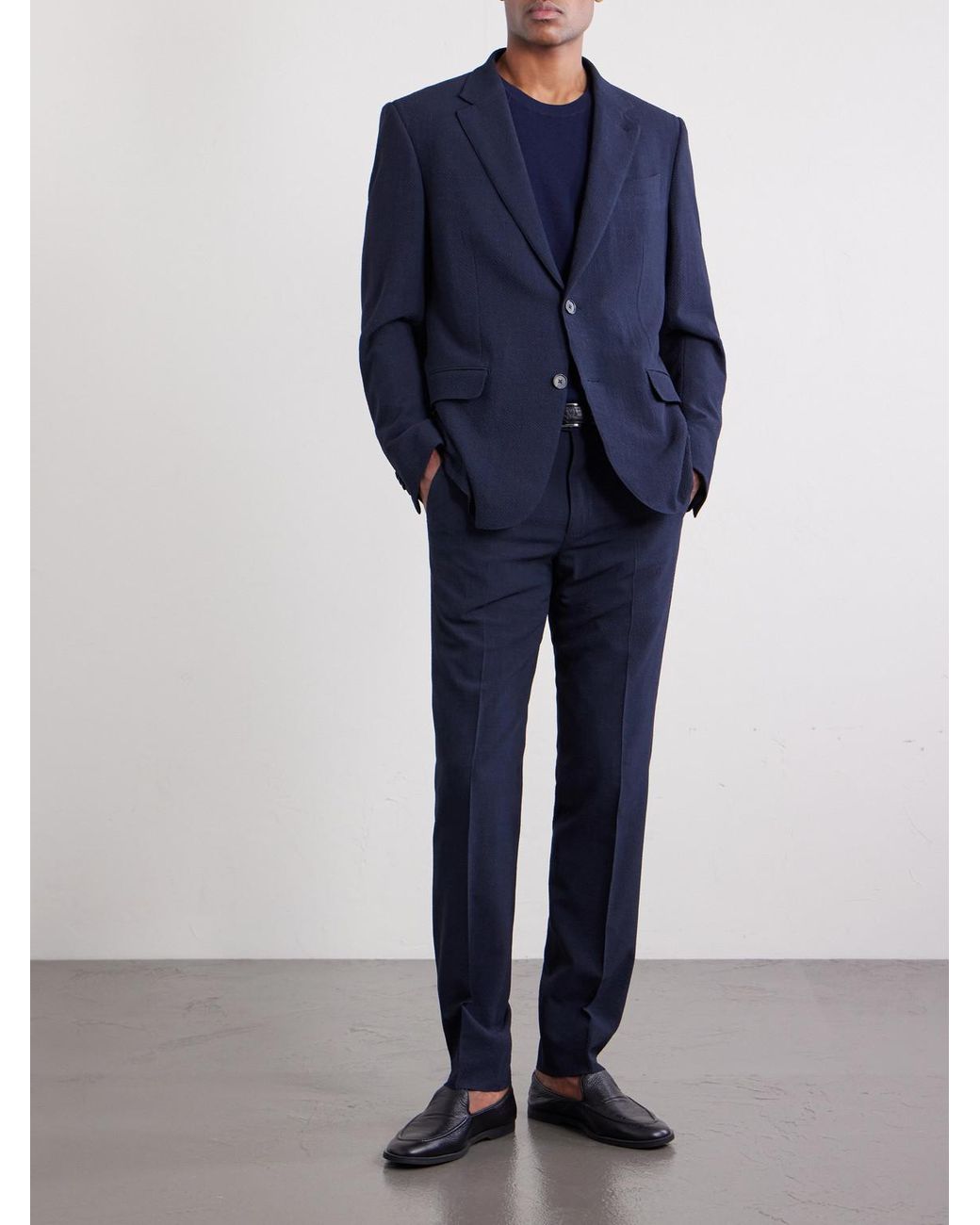 Zegna Blue Wool for men