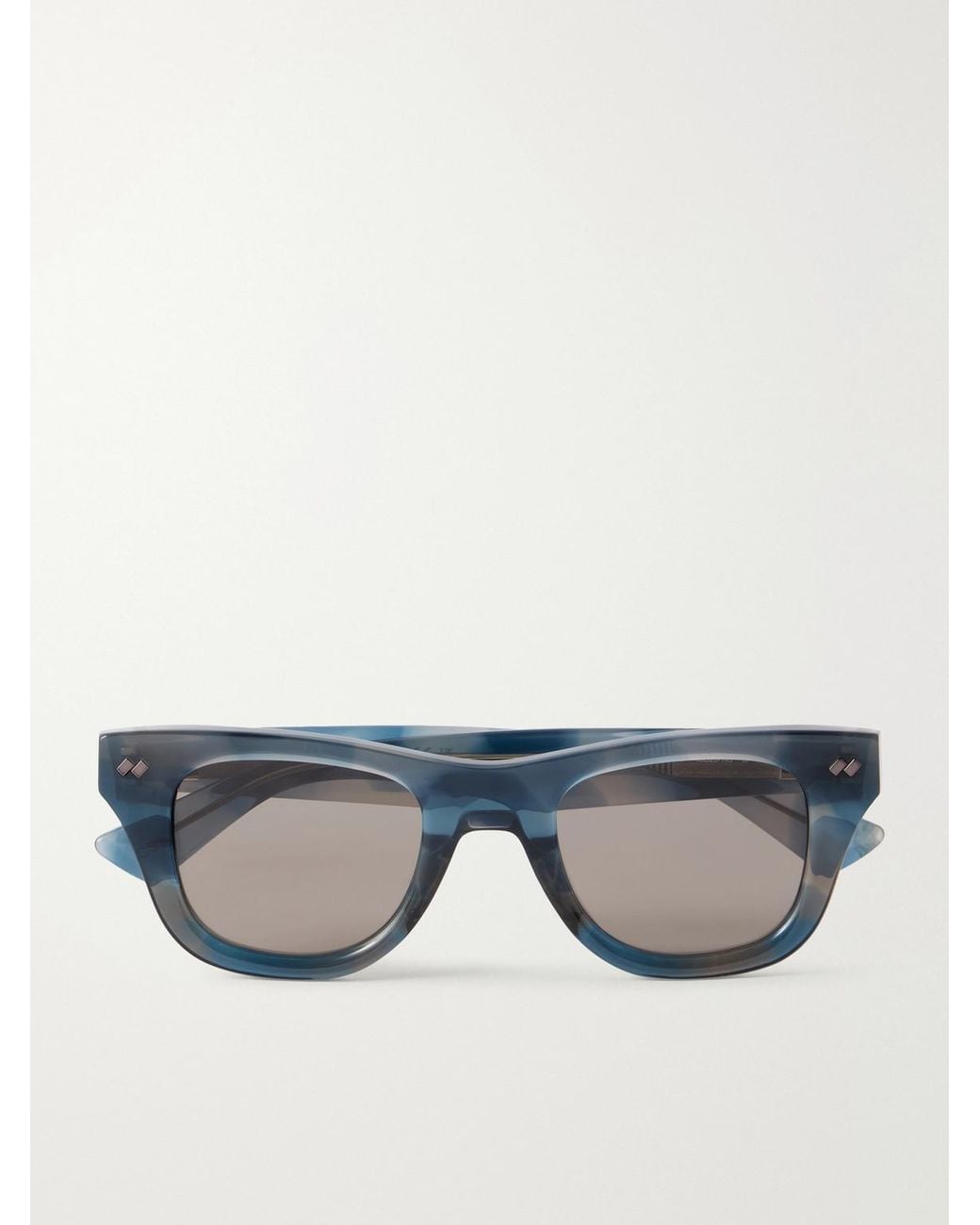 Bottega Veneta Blue Bold Ribbon Stud D-Frame Recycled-Acetate Sunglasses for men