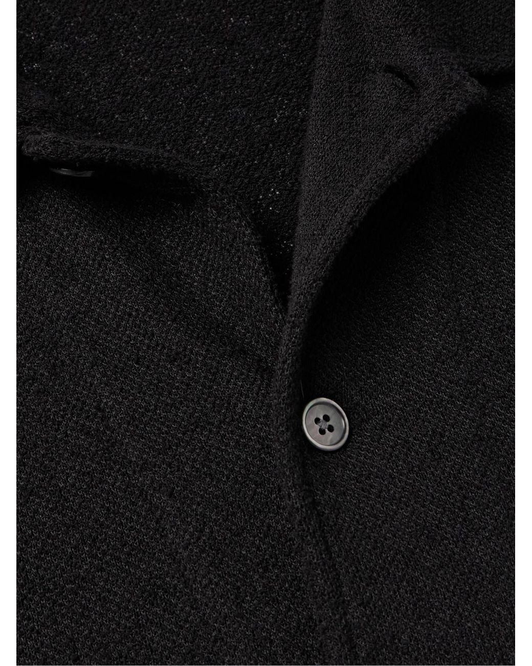 Our Legacy Black Bouclé Shirt for men