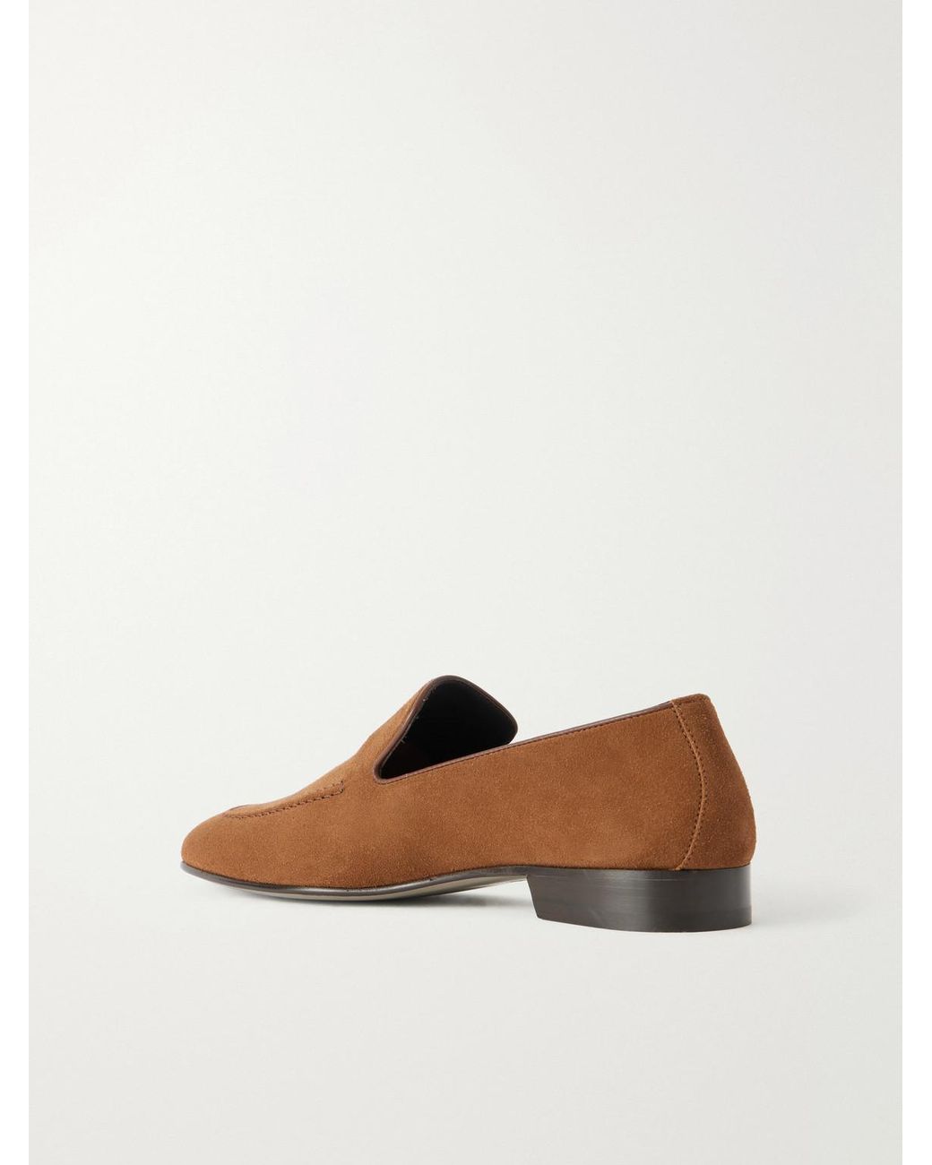 Manolo Blahnik Brown Truro Suede Loafers for men
