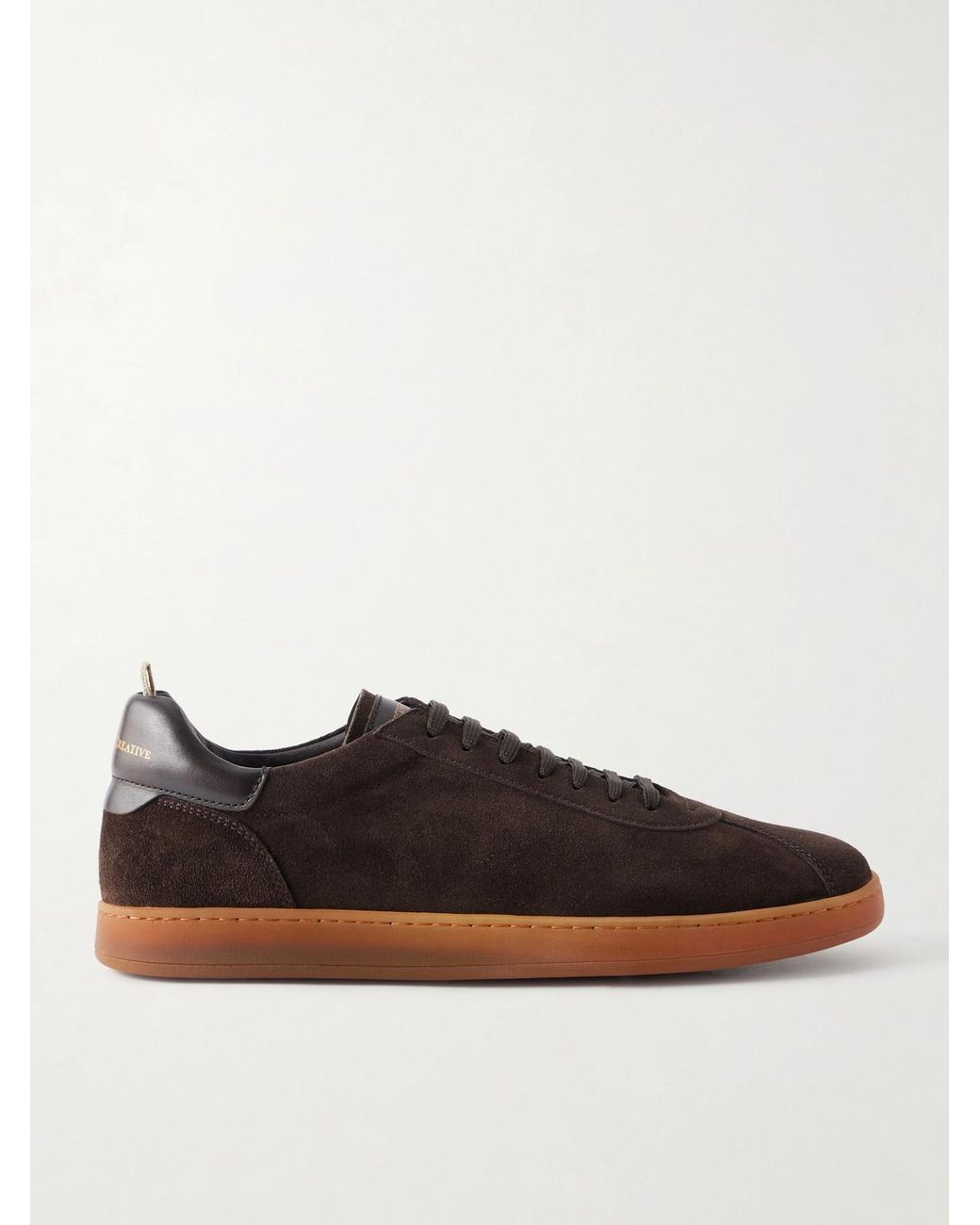 Officine Creative Brown Ginnasio 003 Suede Sneakers for men