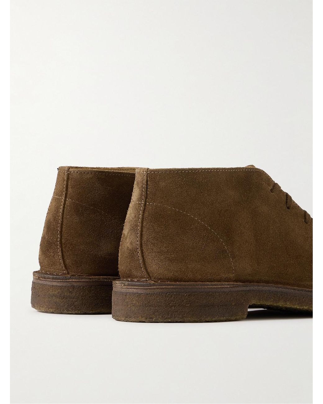 Drake's Brown Crosby Suede Chukka Boots for men