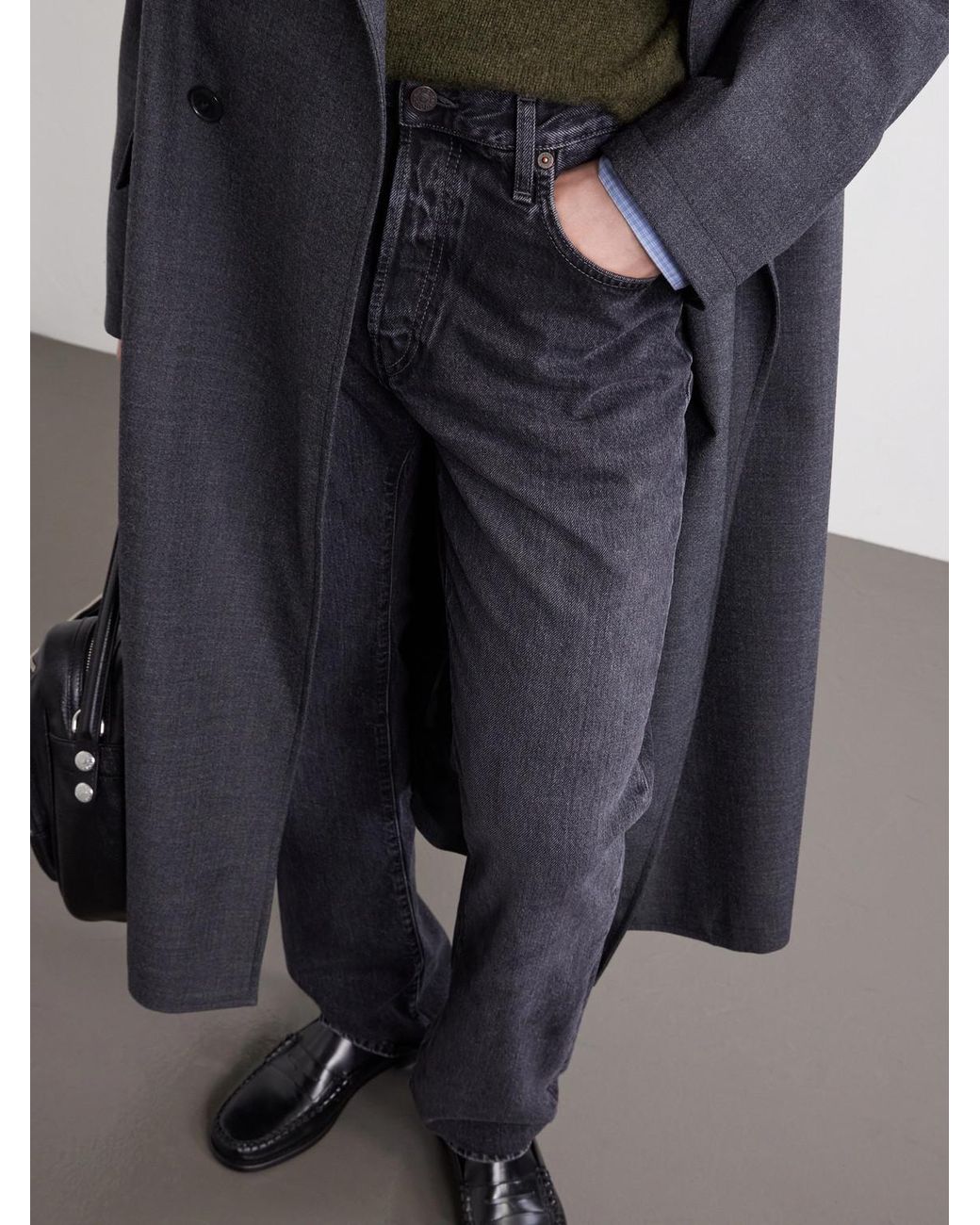 Acne Blue Straight-Leg Jeans for men