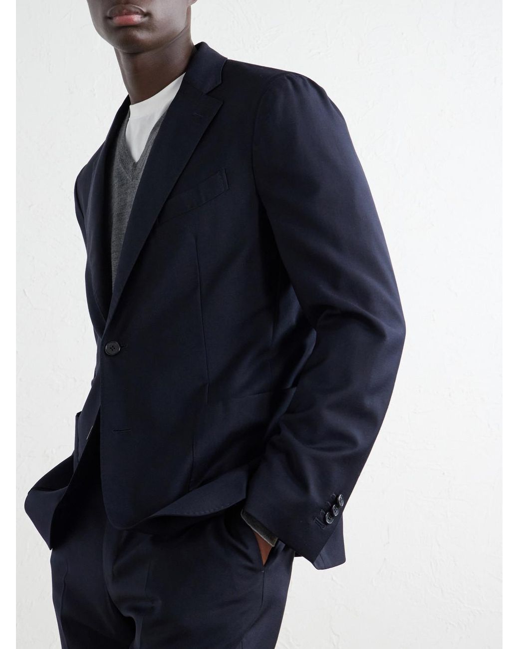 Slowear Blue Incotex Wool-twill Suit for men
