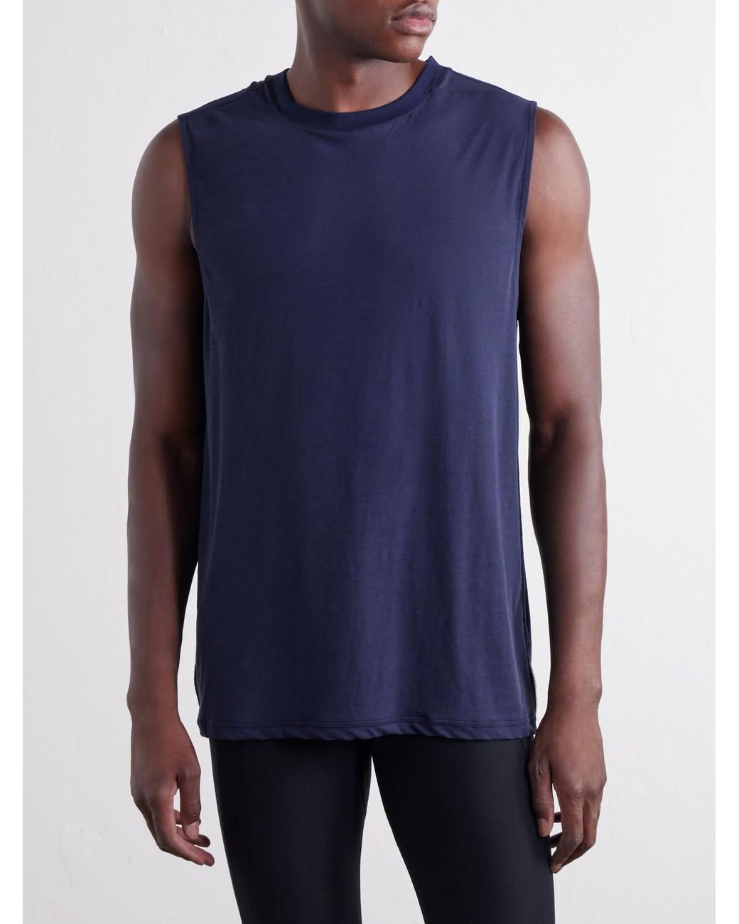Literary Sport Blue Lorca Cotton-Jersey Tank for men