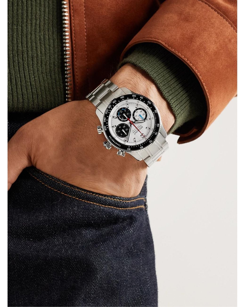 Bremont Black Williams Racing Automatic Chronograph Stainless Steel Watch, Ref. Wr-22 for men