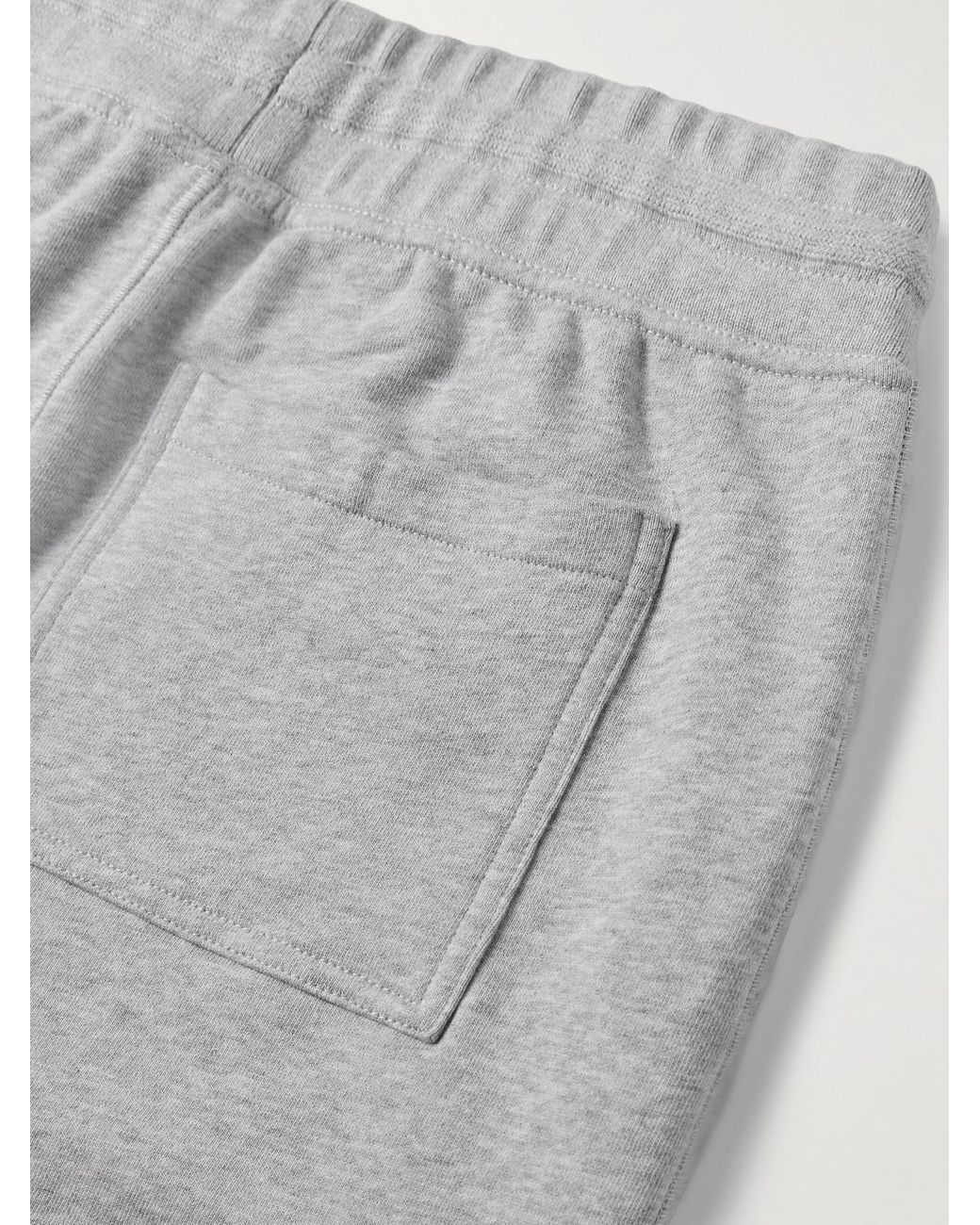 Mr P. Gray Slim-Fit Organic Cotton-Jersey Sweatpants for men
