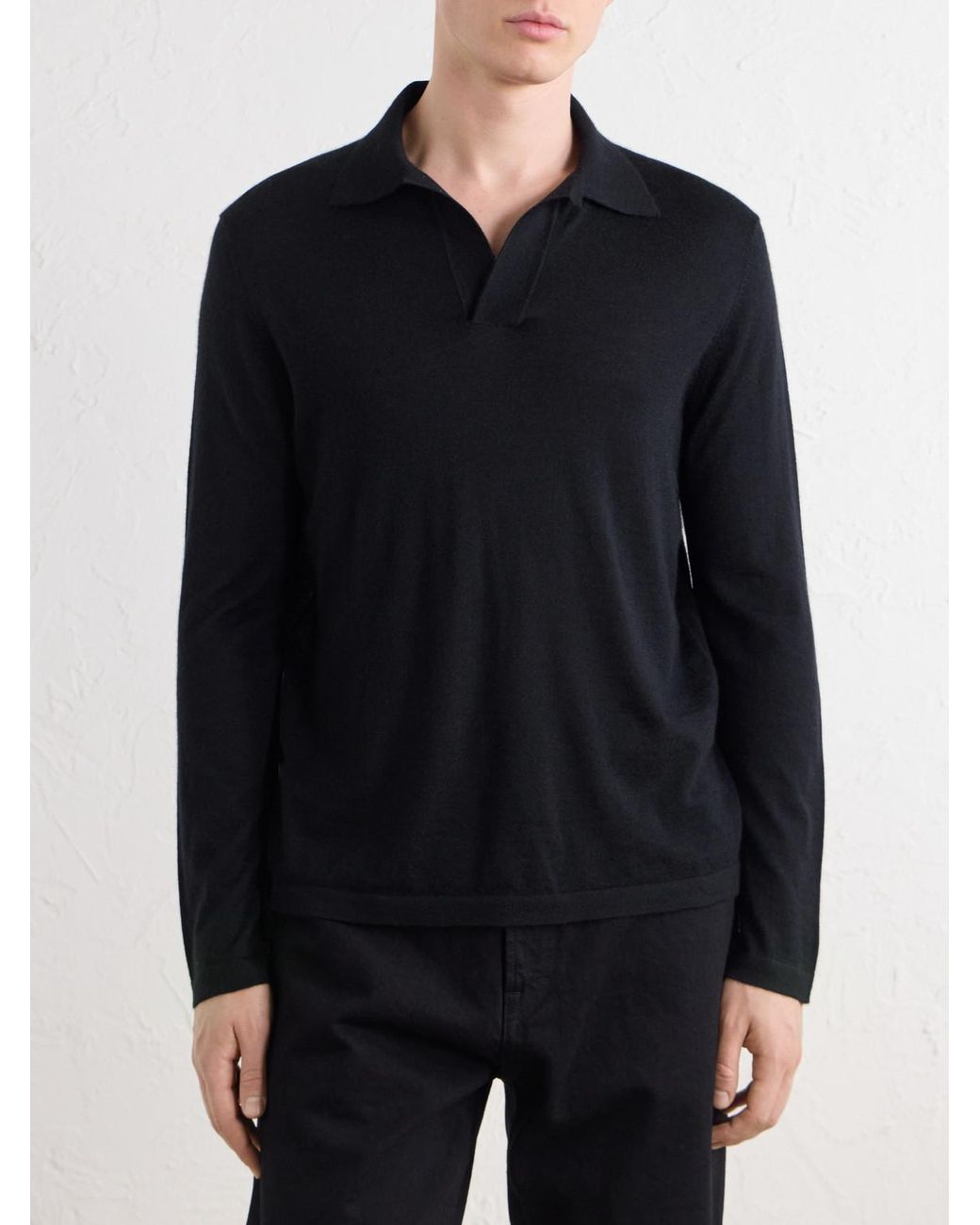 Gabriela Hearst Blue Frome Cashmere Polo Shirt for men