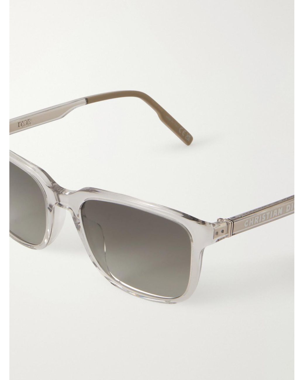 Dior Gray Diortag Su Square-frame Acetate Sunglasses for men