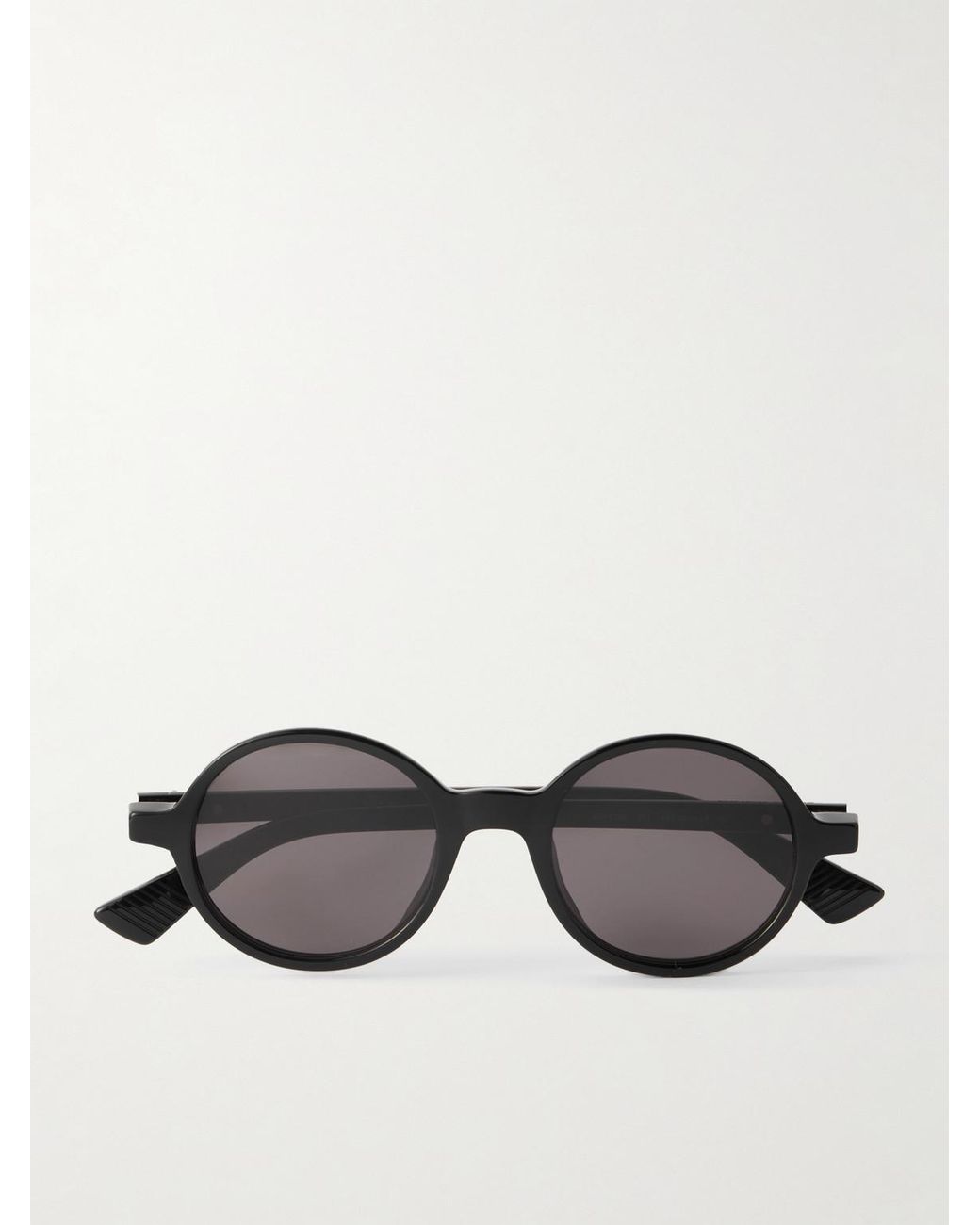 Bottega Veneta Black Round-Frame Acetate Sunglasses for men